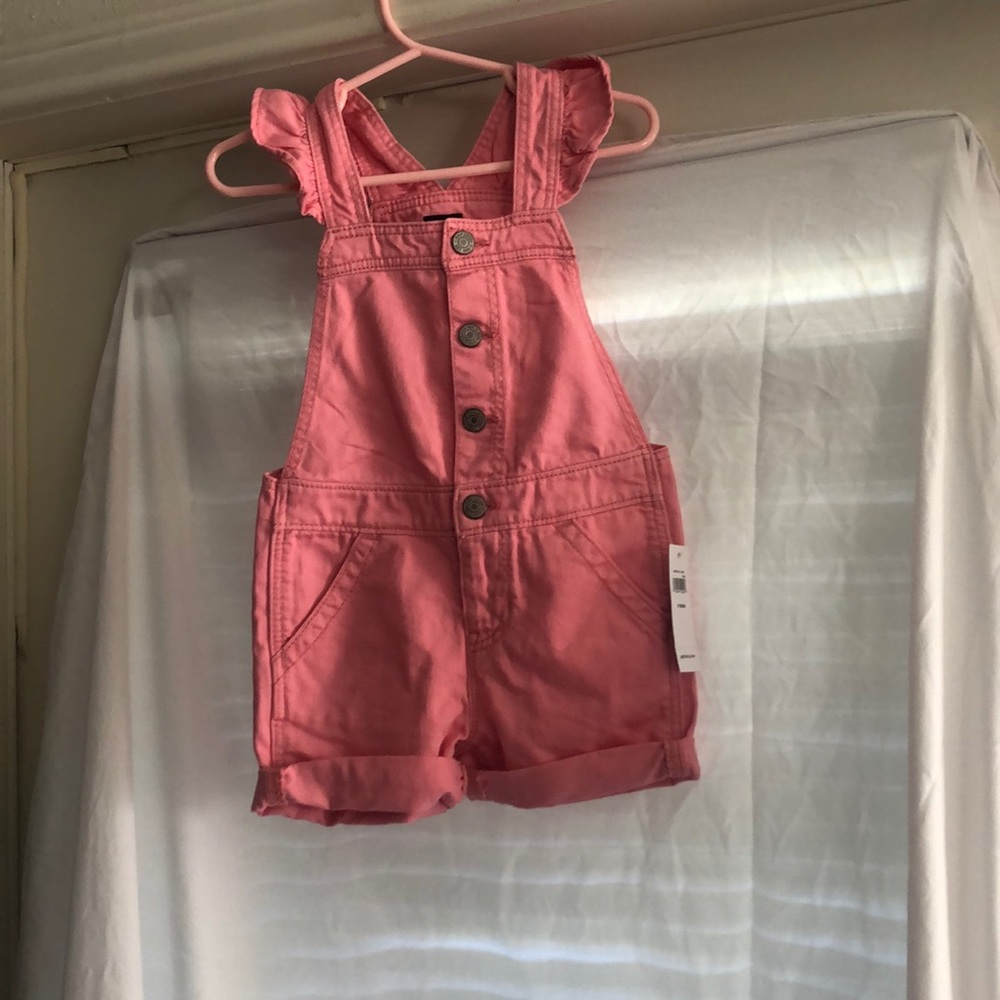 Brand new with tags Gap denim short pink jumpsuit